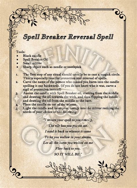 The Role of Intention in Reversed Spells